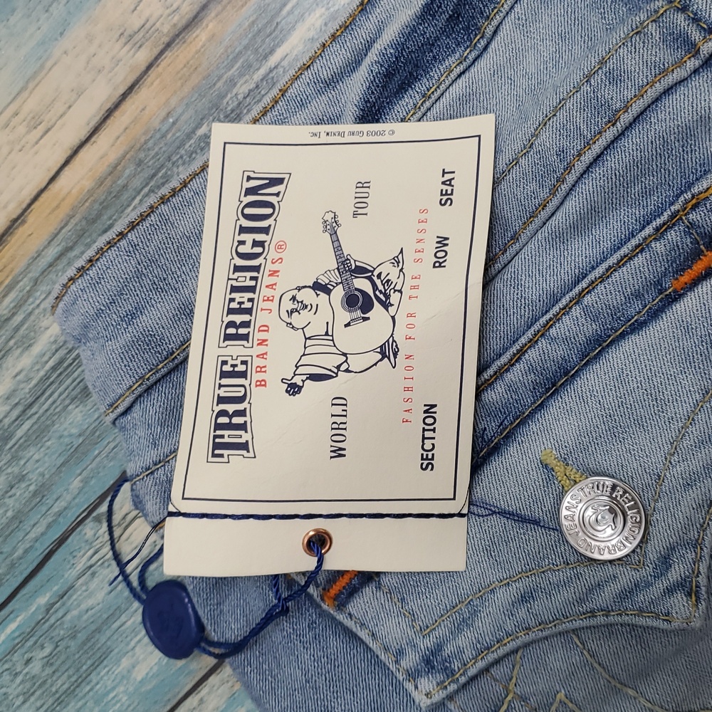 True Religion Light Wash Denim Shorts - Picture 10 of 11